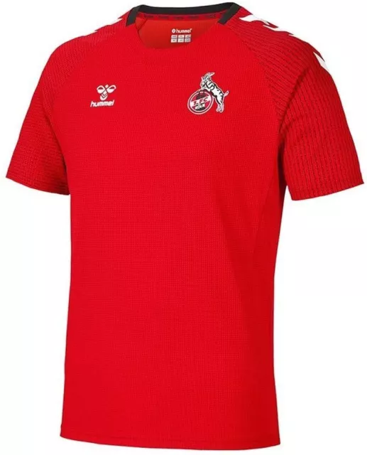 Hummel 1. FC Köln Trainingstrikot 2022 2023 Kinder Kurzarmshirt rot