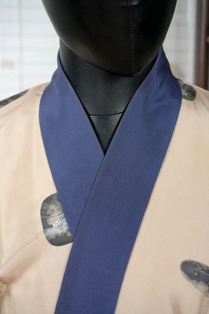 Dear Vanilla Japanese Juban Undergown Men's Kimono Authentic Vintage Japan Mint 3