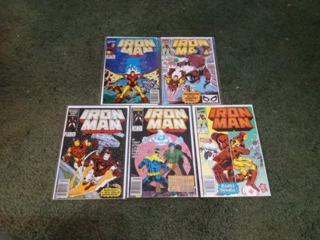 Marvel Comics Iron Man Lot Of 5 Bronze Age VF-NM Rare And HTF