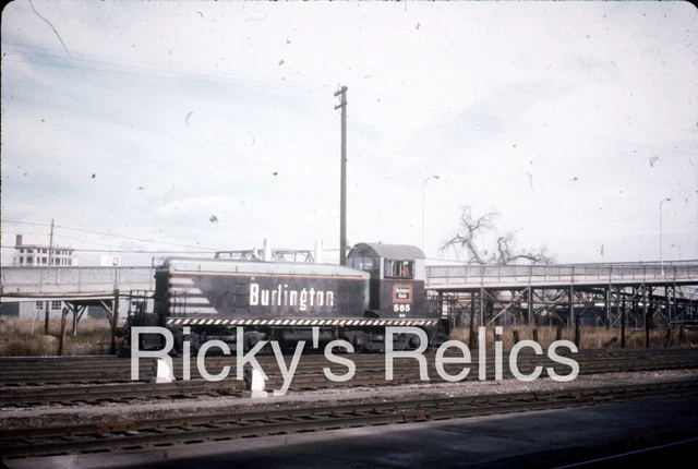 Duplicate Slide BN 565 EMD NW2 Burlington Northern Denver CO 1971
