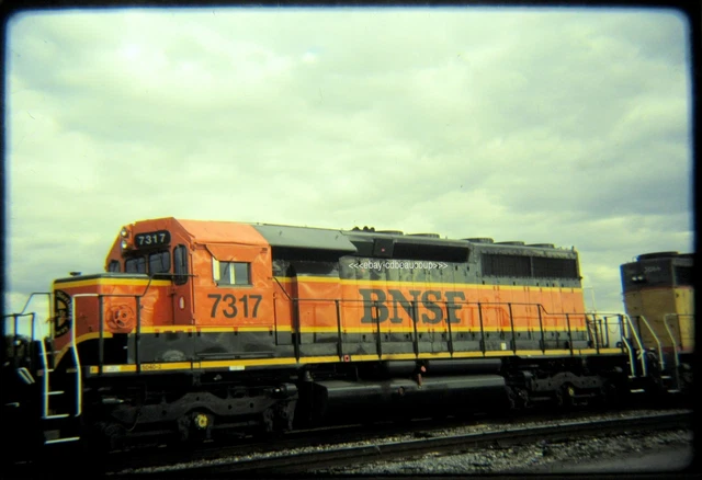 Original Railroad Slide OSLD Burlington Northern Santa Fe BNSF 7317  10/31/99