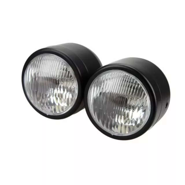 Noir Dominator Moto Phare Double Phare Cafe Racer Old School  Cafe Racer 12v