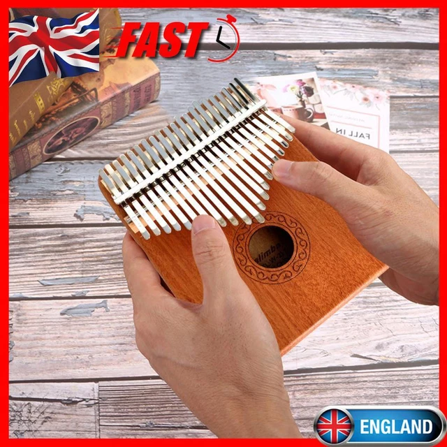 21 Key Kalimba Wooden Thumb Piano Mbira Musical Instrument Gift with Accessories