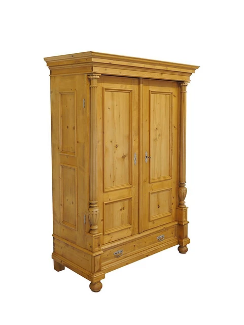 Armadio armadio con assi anni Fondamenta 1900 circa legno tenero B: 129 cm (11075)