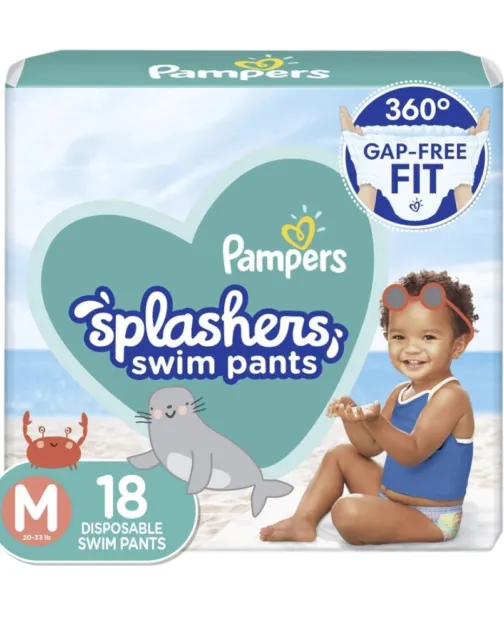 NEW Pampers Splashers Disposable Swim Pants Diapers Small Medium Large S M L