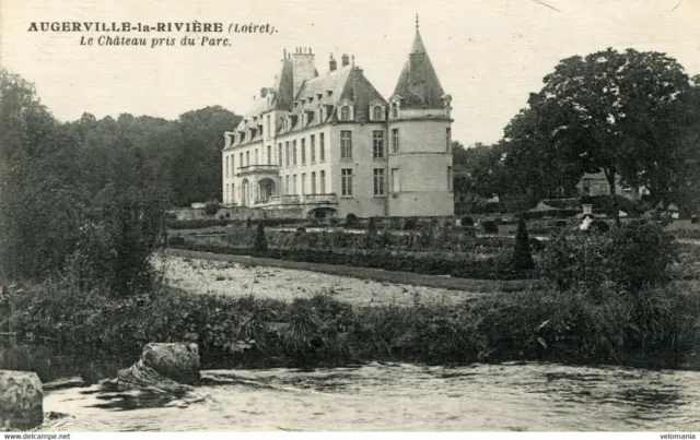 S7089 cpa 45 Augerville la Rivière - Le Château taken from the park