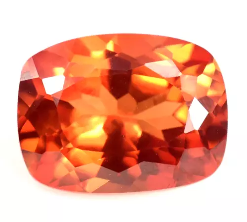 Superbe saphir orange de Ceylan naturel de 7,00 ct CERTIFIÉ Pierre...