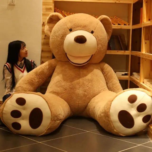 Big Size Super Unstuffed Big Soft Teddy Bear Skin Toy Giant Teddy Bear Plush Toy