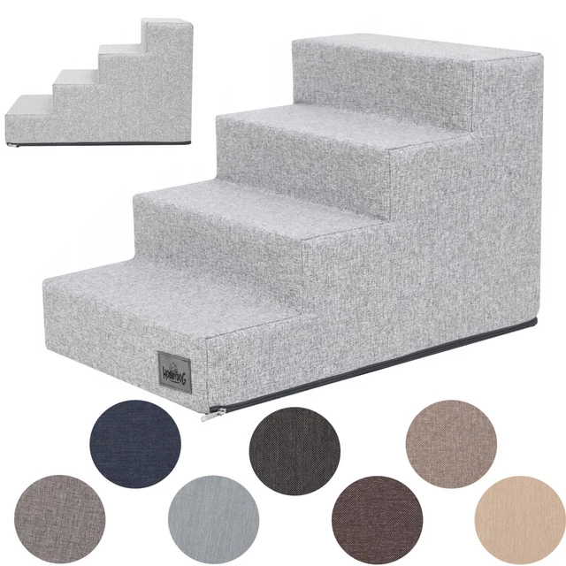 Mihauuke Hundetreppe - Die Perfekte Rampe Für ältere Oder Verletzte Hunde & Katzen | Rutschfeste Stufen Für Couch, Sofa & Bett