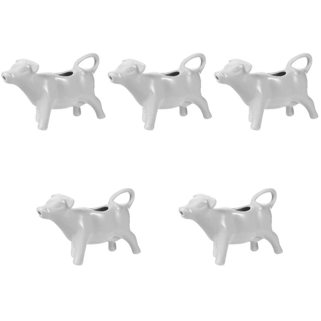 5x jarra de cerámica blanca jarabe jarabe jarra dispensador de azúcar