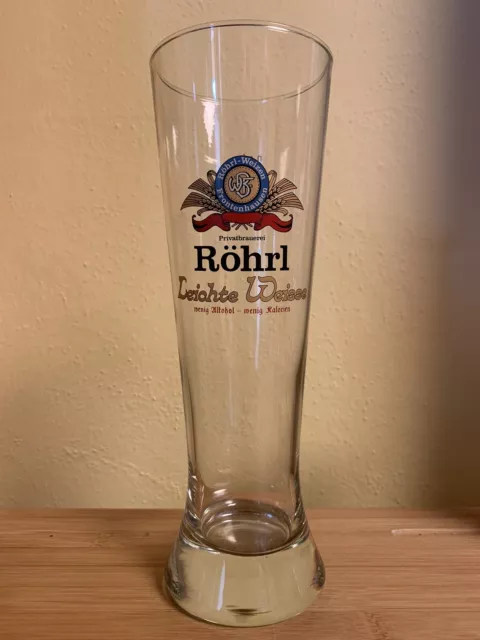 Altes Weizenbierglas Weißbierglas Weizenglas Röhrl Bräu Frontenhausen 0,5l Rar