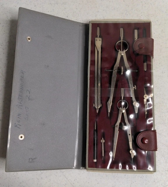 VINTAGE GRAMERCY DRAFTING Tool Set Kit M07 Mechanical Drawing Compass