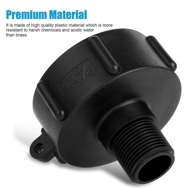 Easy to Install Coarse Thread Connector for IBC Tote Tank and For Garden Hose