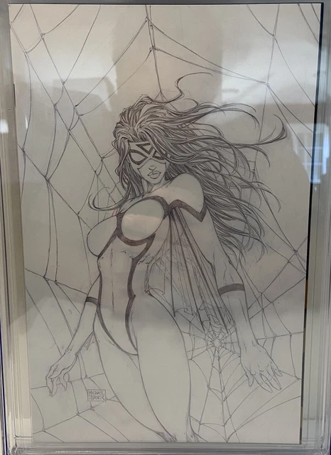 Spider-Woman 1 Cgc 9.8 Nm/Mt 1St App 🔑 Michael Turner Virgin Sketch Variant ✍️