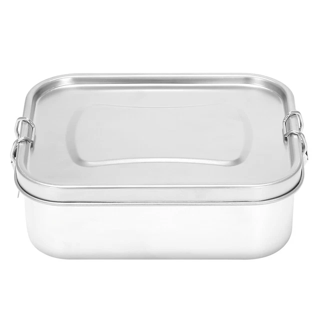 STAINLESS STEEL BENTO Box Lunch Container,3-Compartment Bento Lunch Box