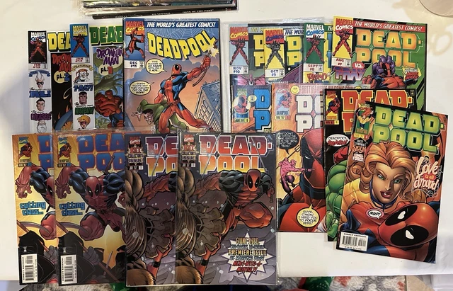 Deadpool 1990s 50+ comics Kelly & Madureira, +one-shots, annuals, limited series