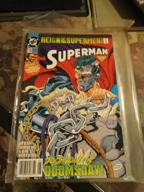DC COMICS JUNE 93.VOL 1 NO.78 REIGN Of the SUPERMAN Doomsday For Doomsday