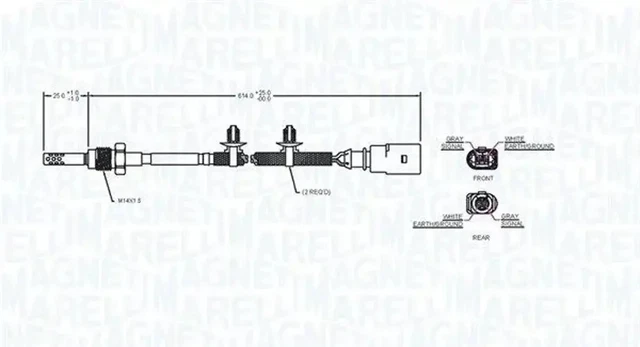 Capteur De Température De Gaz D'échappement NRF 754011 - 7