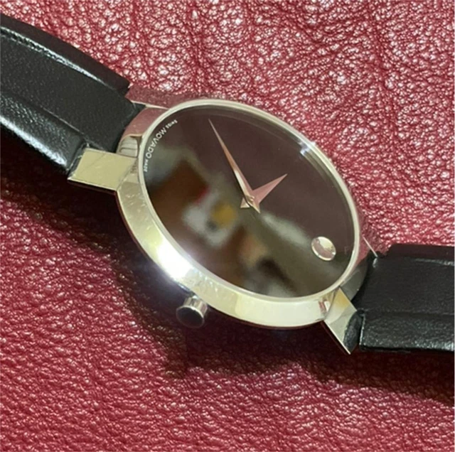 Orologio da uomo movado orologio museo 35 mm quarzo nero