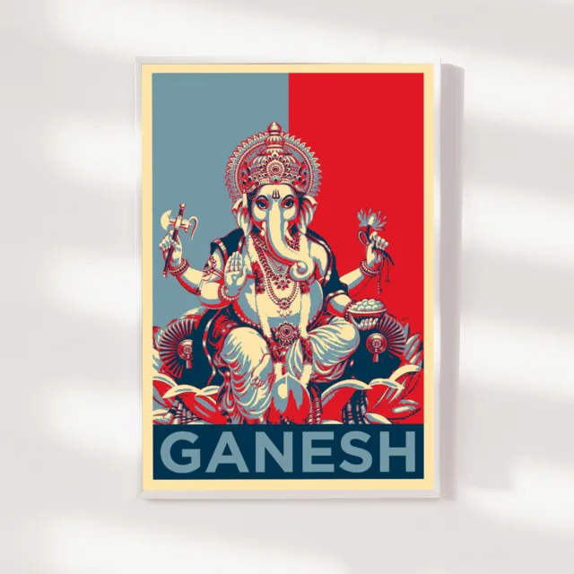 Ganesh Art Print - Hope - Photo Poster Gift - Elephant Headed Hindu God Hinduism 2