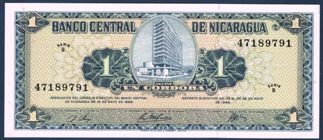 NICARAGUA.BILLET de BANQUE 1 CORDOBA Pick n° 115.a du 25 5 1968 en NEUF 47189791