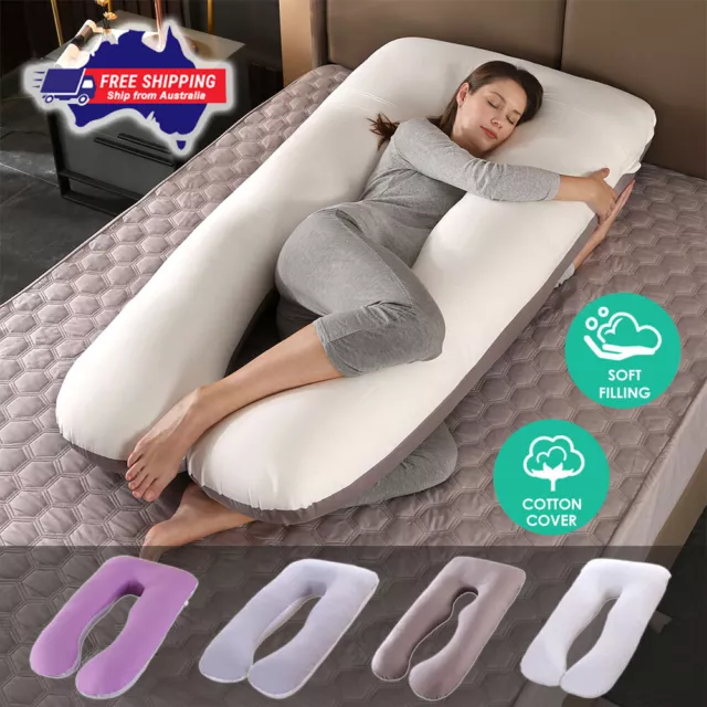 Aus Maternity Pillow Pregnancy Nursing Sleeping Body Support Feed Large 140x80cm