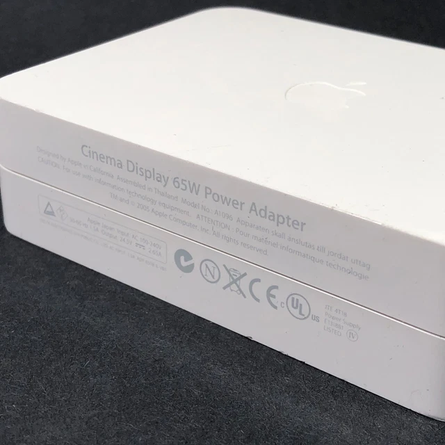 APPLE A1096 65W Power Adapter For: 20" HD Cinema Display A1081