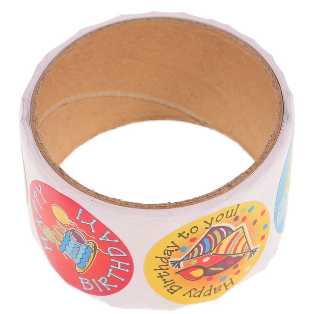 Adesivi Compleanno 500 Pezzi - 8 Modelli Colorati Per Feste, Regali E Decorazioni - Foto 7