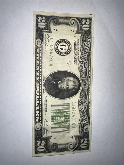 1928 series b 20 bill
