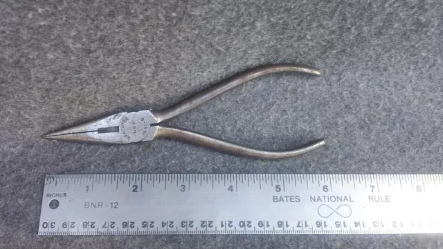 Vintage Kraeuter 1661-6 Needle Nose Cutter Pliers w/ side cutters USA