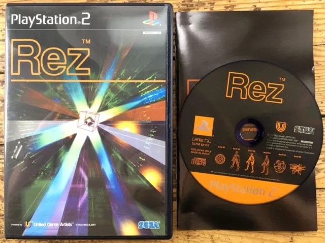 Rare - Rez Complet Boîte Notice Reg Card Sony Ps2 Ntsc Japanese Cib Ovp Jeu Game