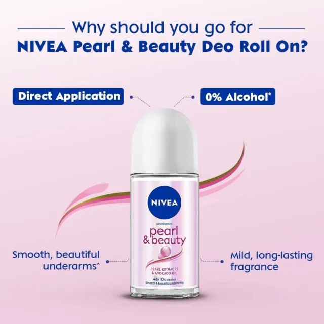 NIVEA Pearl And Beauty Deo Roll On avec extraits de perles et huile... 3
