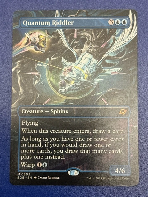 マジック：ザ・ギャザリング MTG Foil Quantum Riddler EOE M 305 Quantum Riddler EOE Full Art #305 Foil – Bootleg Mage
