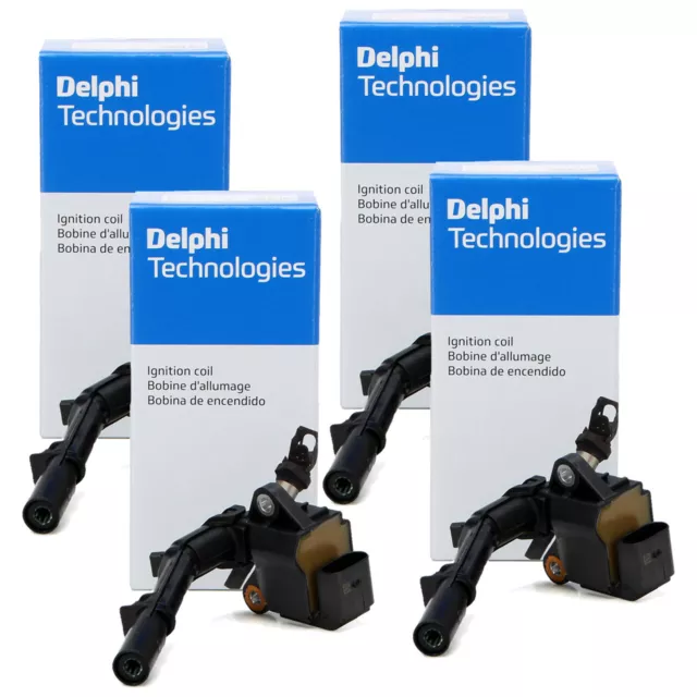 4x DELPHI Zündspule für MERCEDES W176 W246 W205 X253 M270 M274 M133 A2749061400