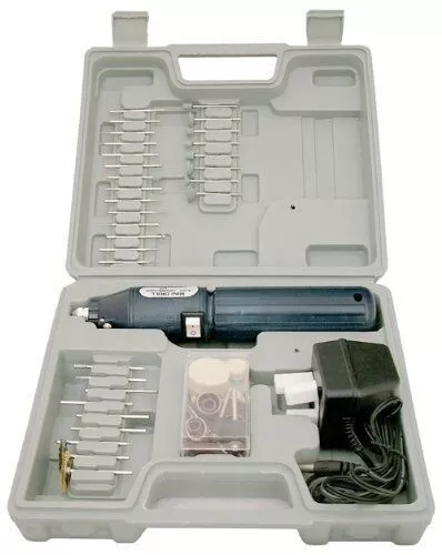 Cordless Hobby Rotary Mini Tool Drill + Case + 60 Accessories + Case