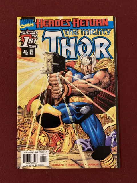 Marvel Heroes Return Mighty Thor 1 John Romita Jr Cover JrJr
