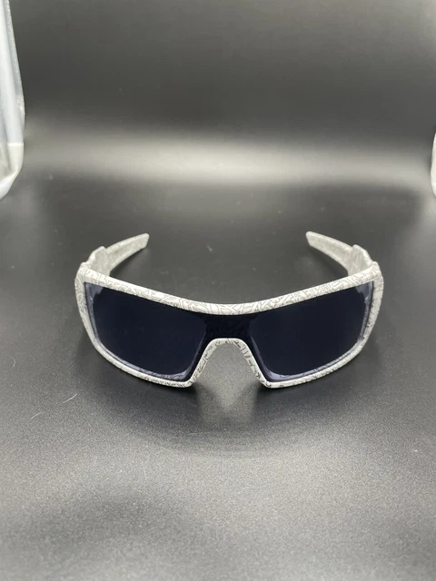 Oakley Oil Rig White w/ Text w/ Grey Lenses new Oakley Oil Rig White w/ Text w/ Grey Lenses new
