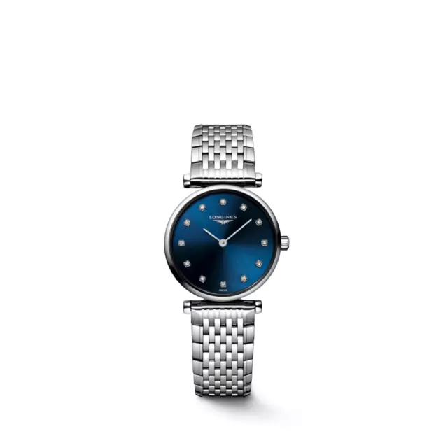 Longines La Grande Classique Quartz Diamond Blue Dial Ladies Watch L42094976