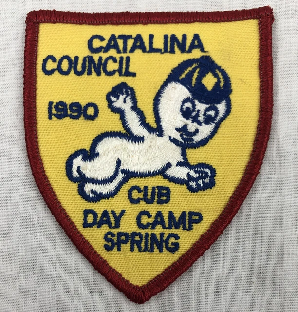 Casper fantasma bordado vintage Catalina Council costura en parche para cachorro campamento de día 1990