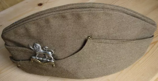 Original WW2 1939 British Army Field Service Cap, Hereforshire Light Infantry.