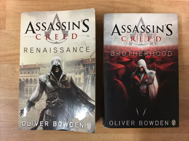 Assassins Creed Renaissance + Brotherhood by Oliver Bowden 2009 Book Bundle