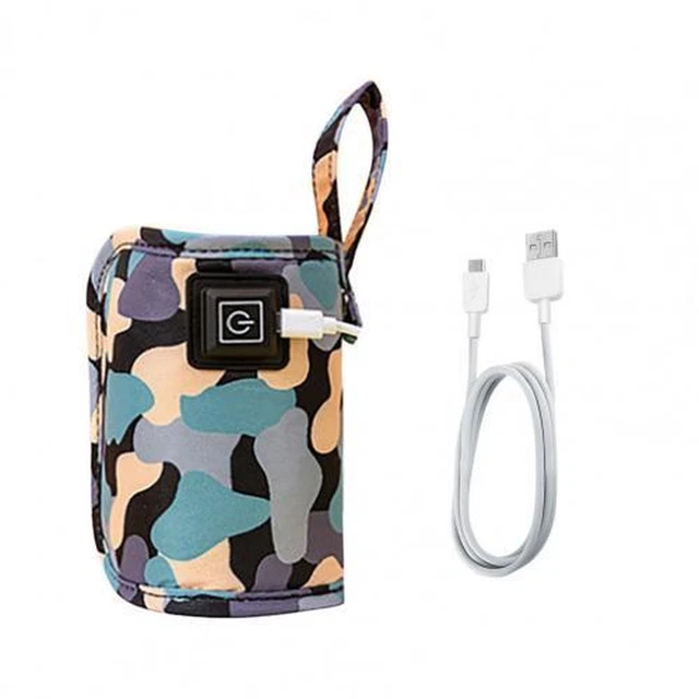 USB Milk Water Warmer Travel Stroller Insulated Bag Baby Nursing Bottle Heater S