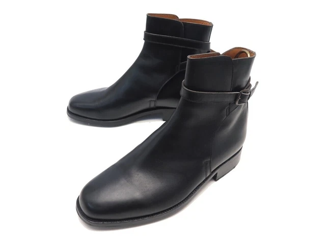 Chaussures Jm Weston Jodhpur 7F 41.5 Bottines Cuir Noir Embauchoirs Boots 1170€