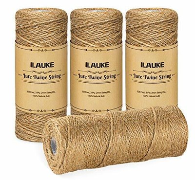 1mmx 100m decorazione marrone lavori manuali daorier Spago di iuta naturale Corda di iuta corda di iuta spago per arti di bricolage 100 m*1 mm 