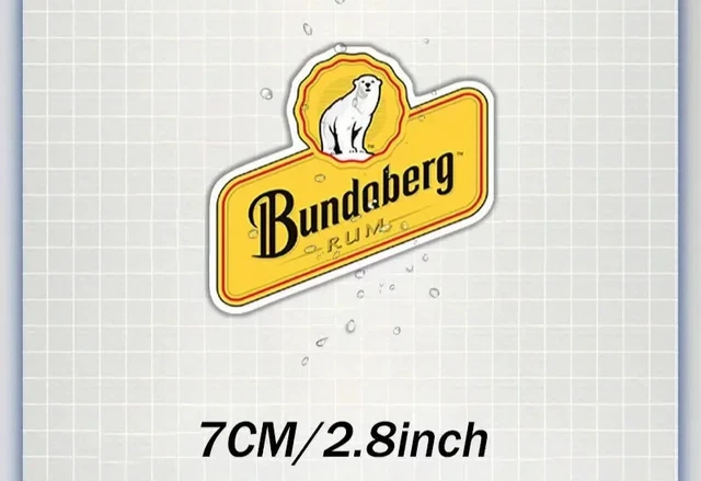 12cm X 9cm BUNDABERG RUM Bundy STICKER Free Post In Australia - Foto 2
