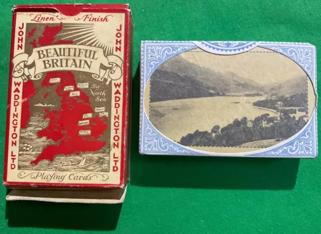 TAX WRAPPED Old Vintage LNER Railway Train Advertising Playing Cards LOCH LONG B