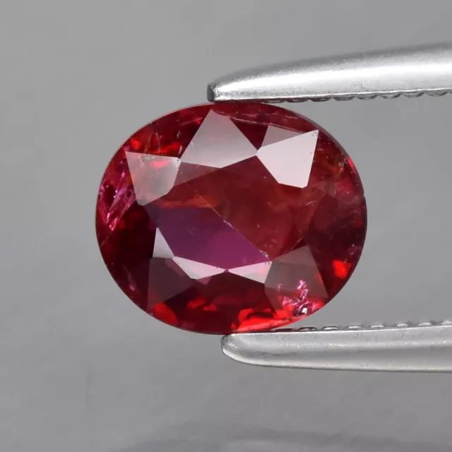 0.73ct 5.8x5mm Oval Unheated Red Ruby Gemstone, Madagascar