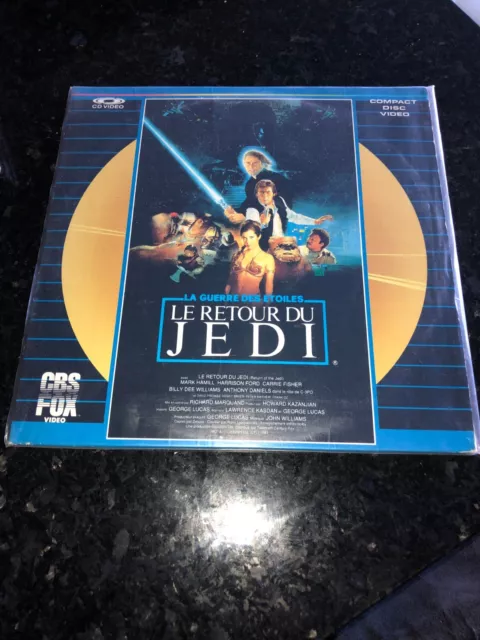 Vintage Laser Disc Video Star Wars  " Le Retour Du Jedi   " Georges  Lucas