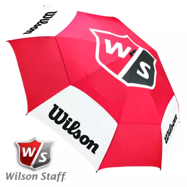 Wilson Staff 68" Tour Dual Canopy Vented Golf Umbrella Brolley / 2024 Model