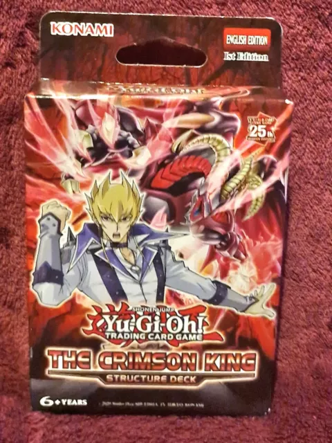 Unopened & Sealed Yu-Gi-Oh The Crimson King Structure Deck. 4/4